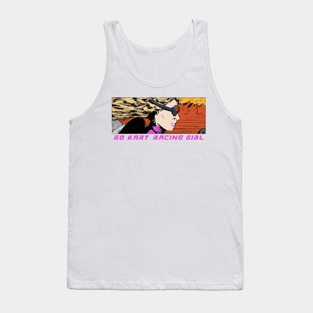 go kart racing girl Tank Top by senpaistore101